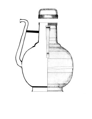 Artifact Drawing - Pewter Pitcher