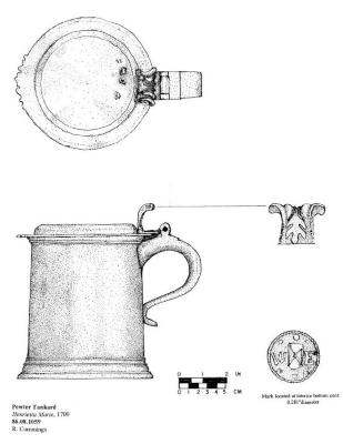Artifact Drawing - Pewter Tankard